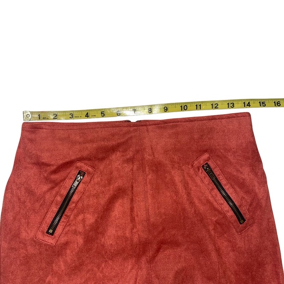 DO+BE Women's Faux Suede Fringe Mini Skirt Sz M - Picture 7 of 10